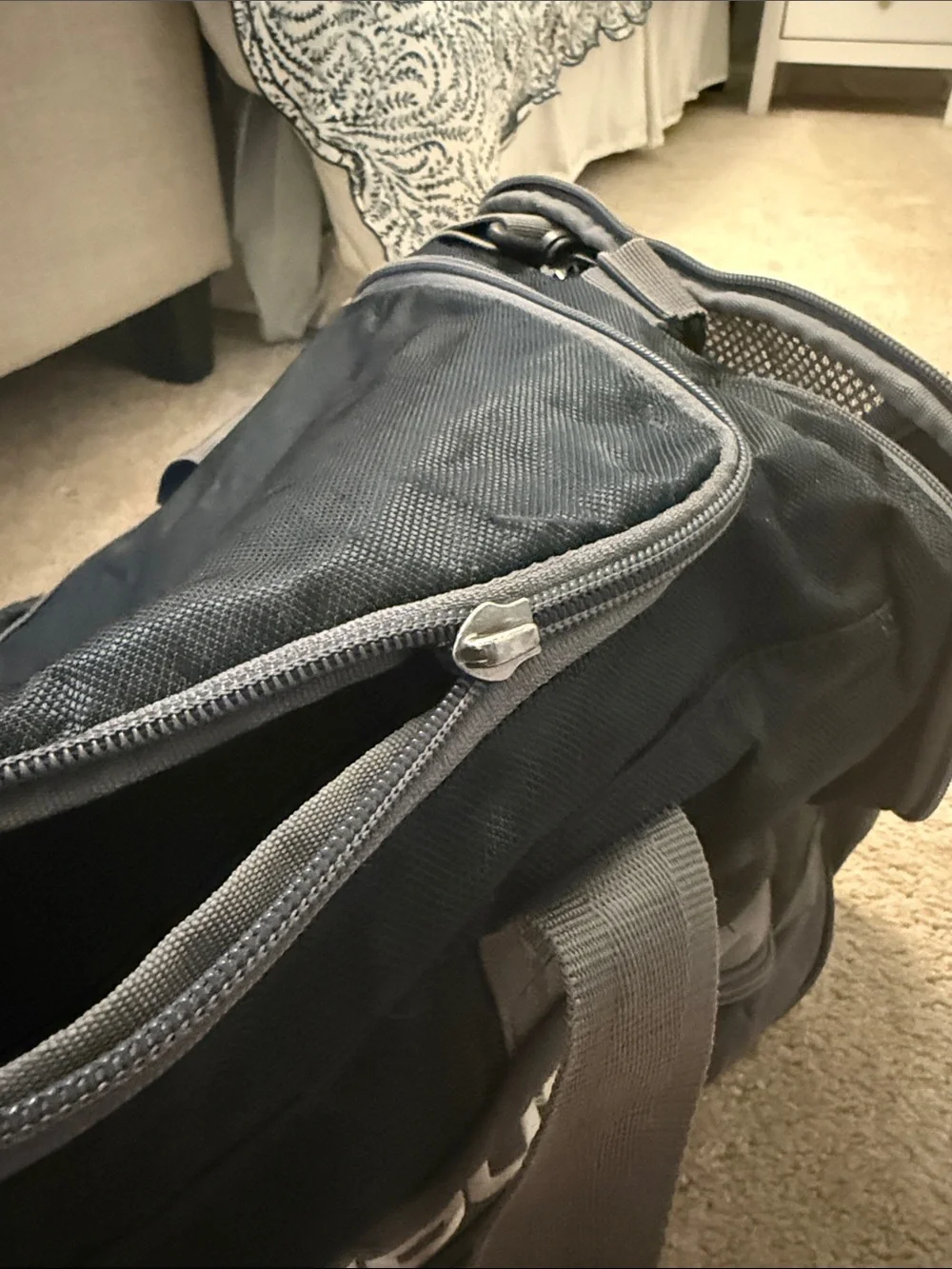 Under Armour Black and Gray Men's Duffel Gym Bag